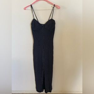 Vintage 1990s Rampage Bodycon Polka Dot Dress Sz 4-6